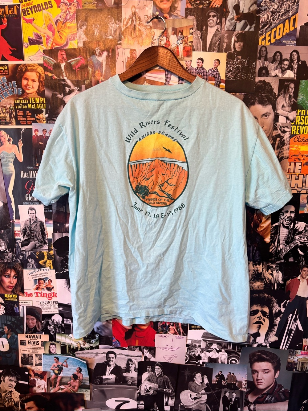 Wild Rivers Festival Short Sleeve Tee - Light Blue